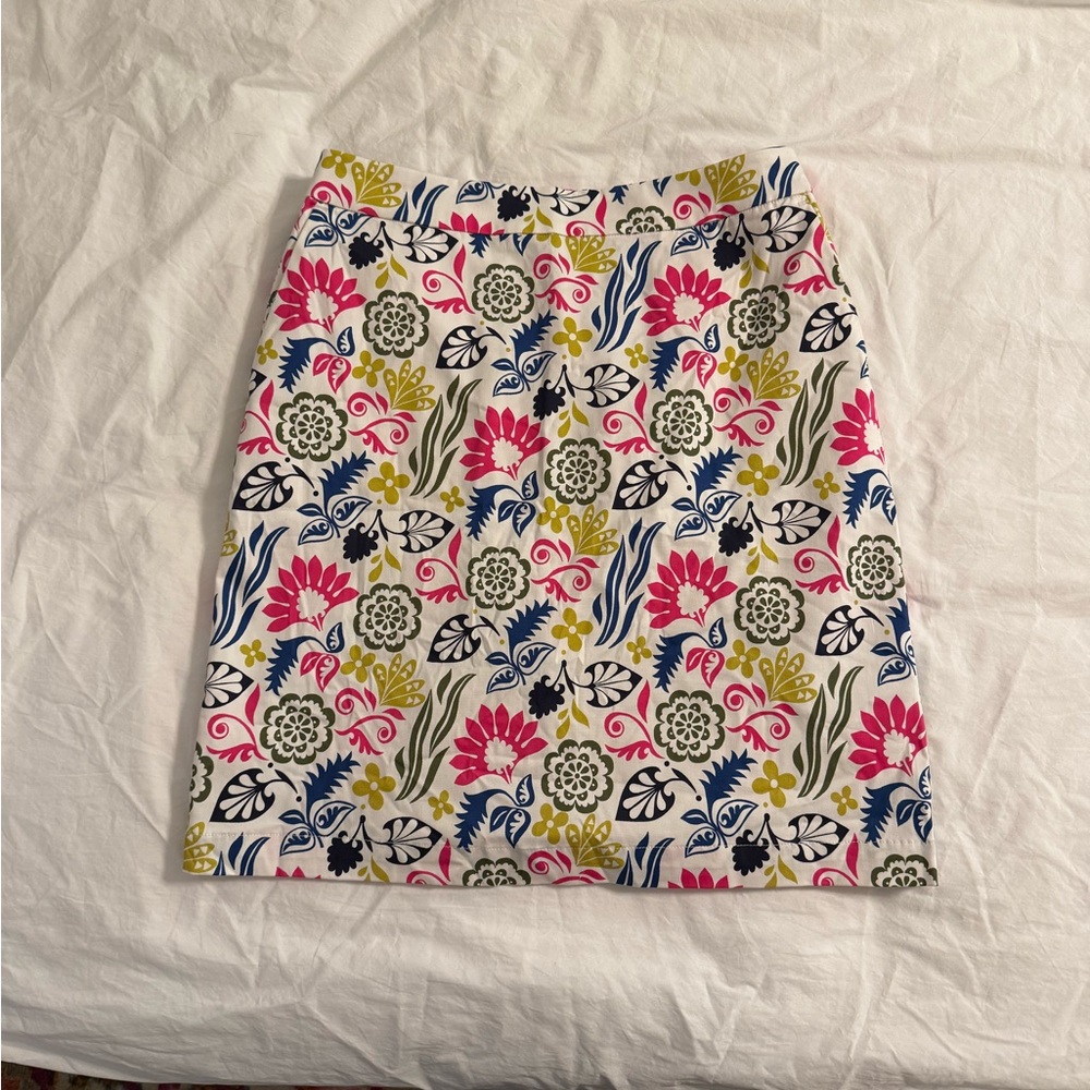 Boden Multicolor Floral Skirt